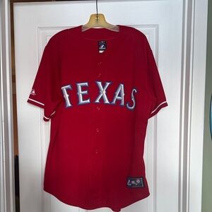 Majestic Red Texas Rangers Team Jersey